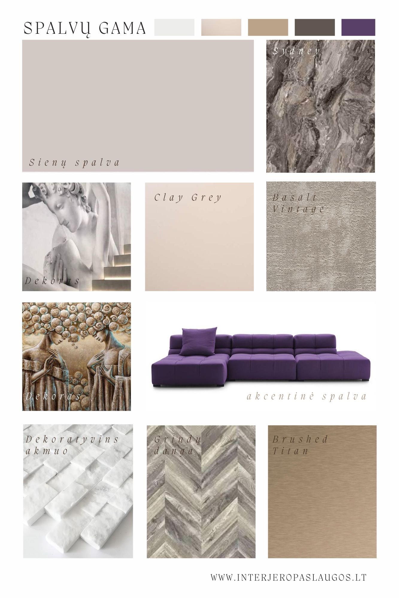 RANGE OF INTERIOR COLORS